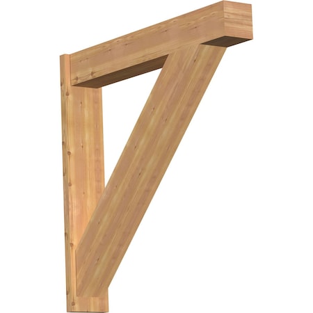 Ekena Millwork Traditional Block Smooth Outlooker, Western Red Cedar, 7 1/2"W x 44"D x 44"H OUT08X44X44TRA05SWR